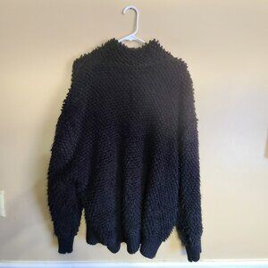 NWT TREASURE BOND NUBBY KNIT FULL ZIPPER JACKET BLACK TEXTURED WOMENS 2X $99